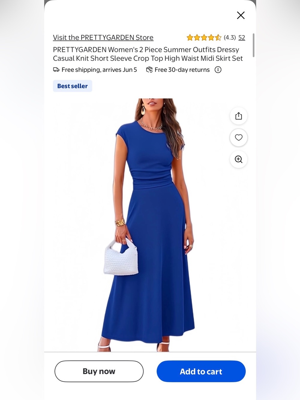Pretty garden 2-piece set- top with skirt.